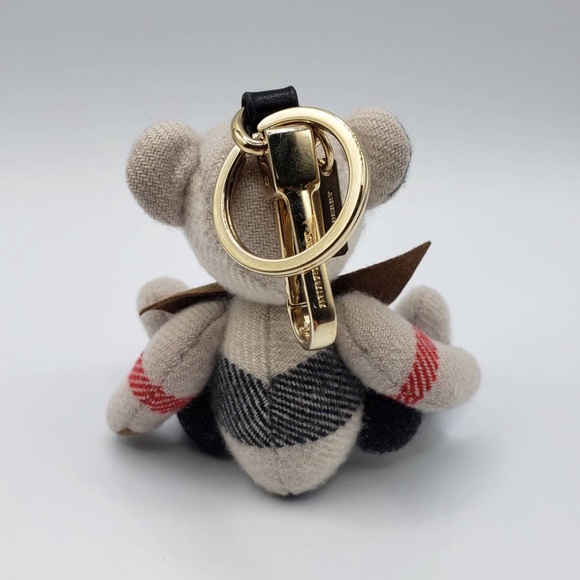 Burberry Vintage Thomas Bear Cashmere Key Ring - Picture 2 of 10